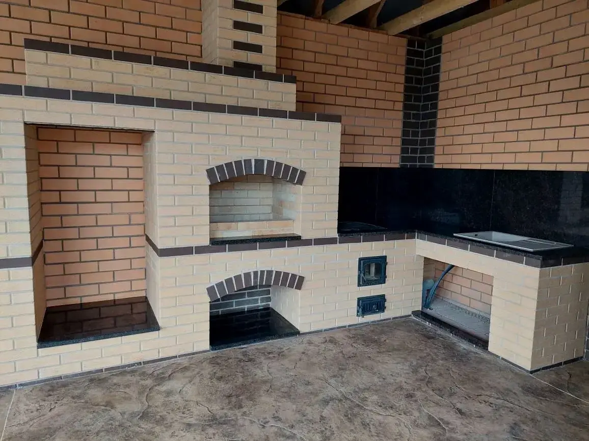 Строительство барбекю-зон и печных комплексов в Воронеже: фото объекта 2