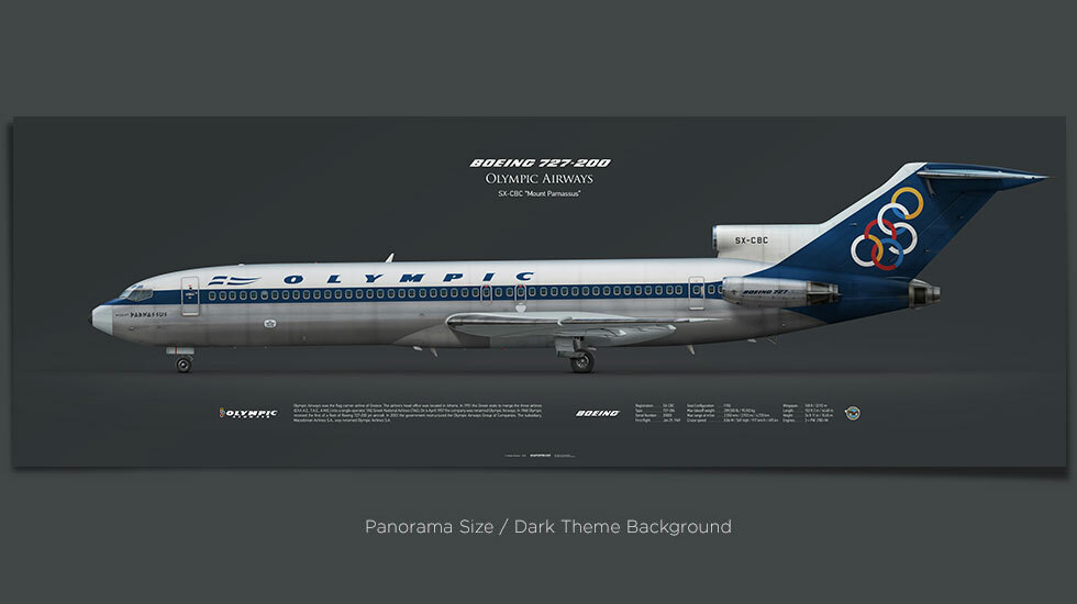 Olympic Airways Boeing 727-200 SX-CBC | Aviaposter