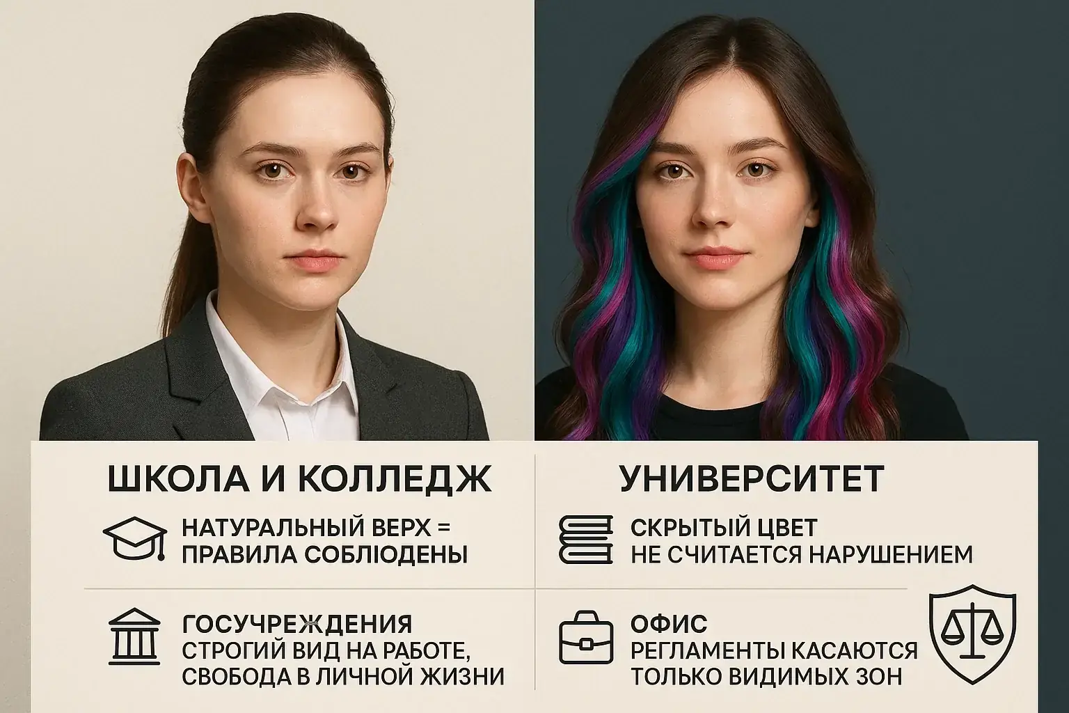 Скрытое окрашивание: сочетание строгих правил и свободы в образе