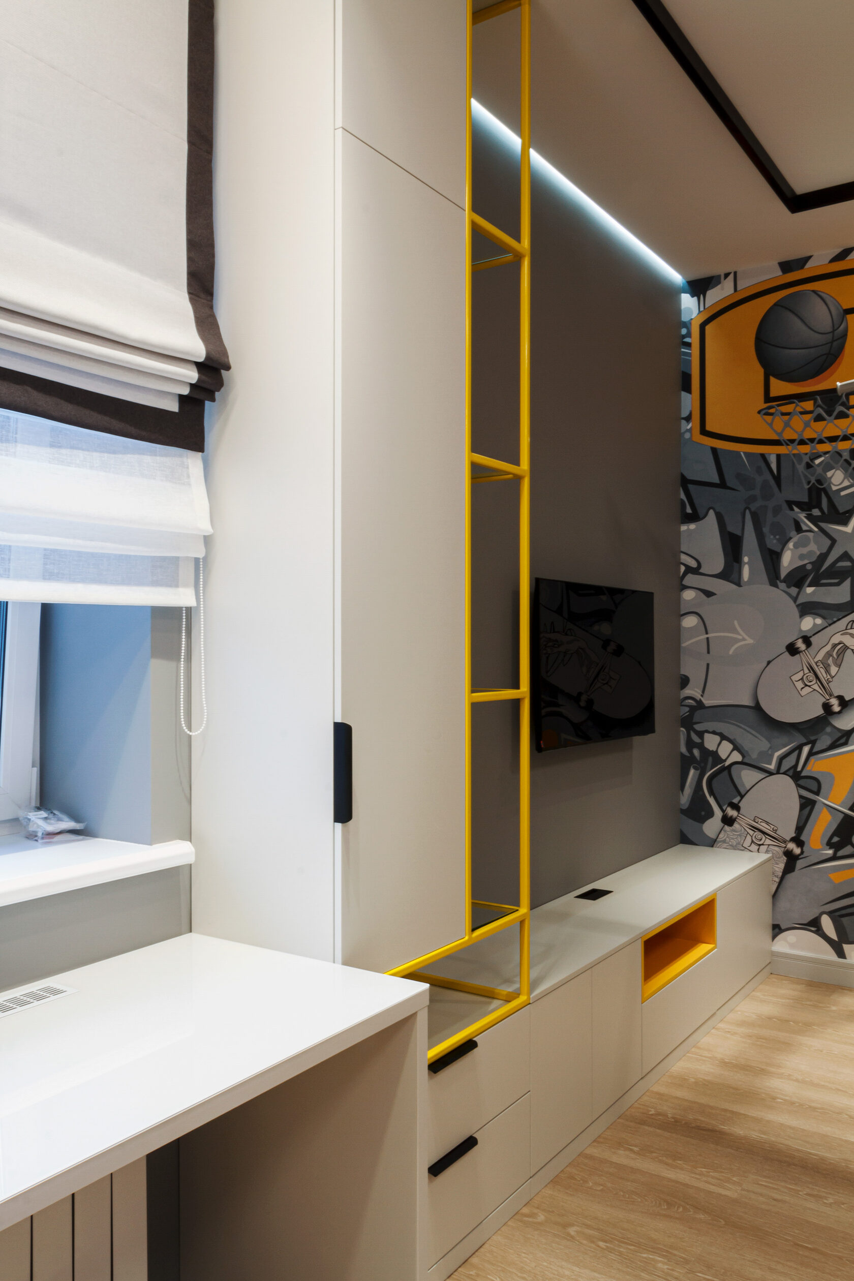 Детская комната с индивидуальной мебелью на заказ