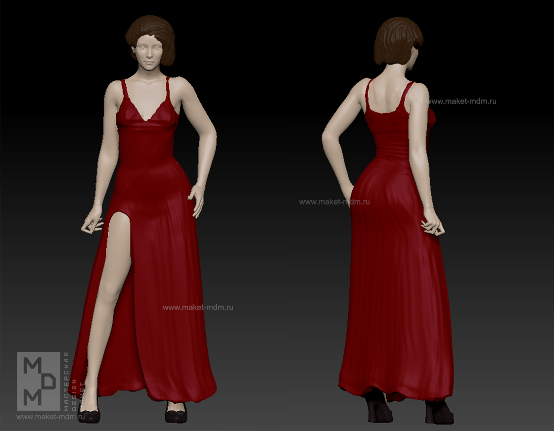 3Д модель фигуры для макета