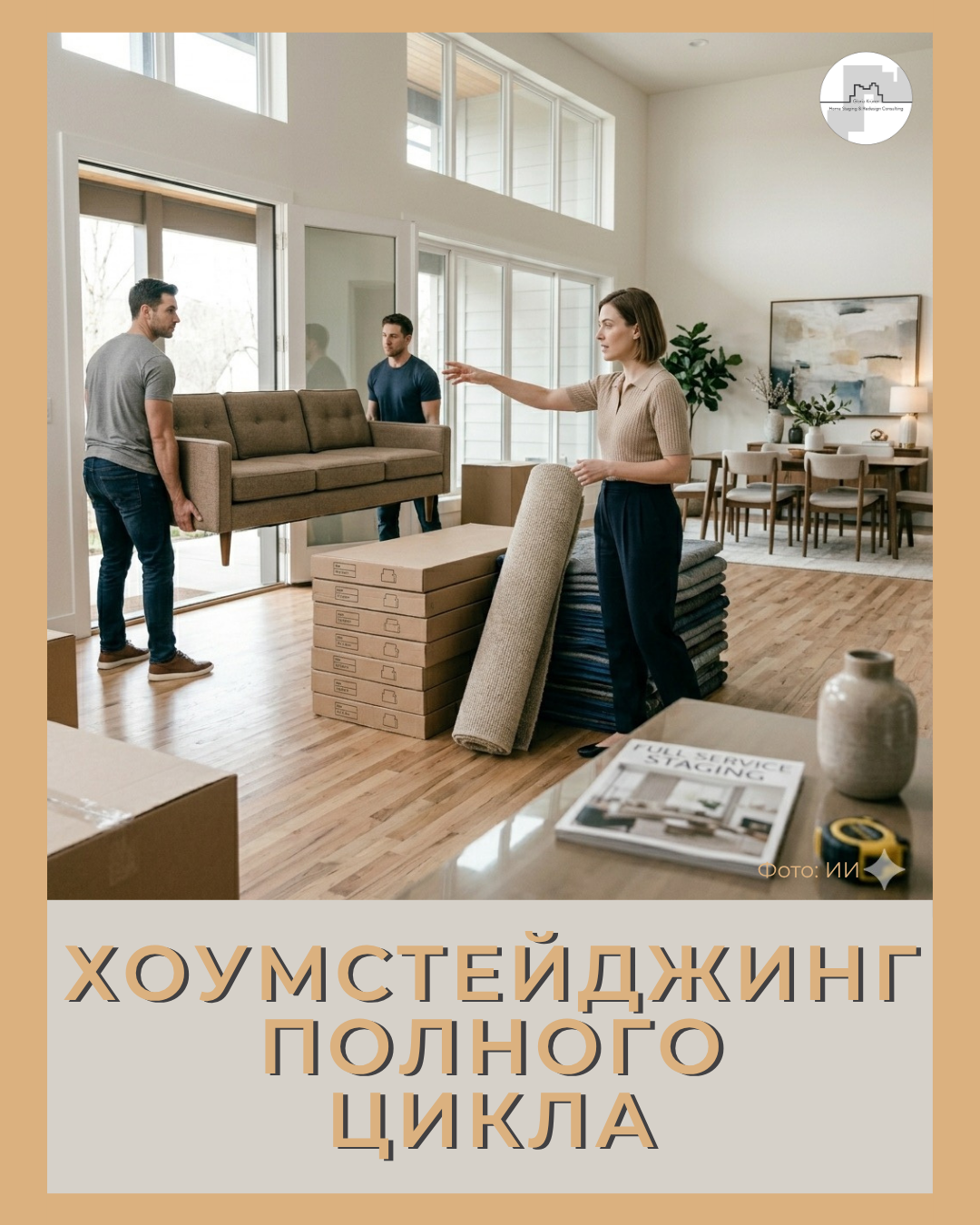 хоумстейджинг недвижимости полного цикла