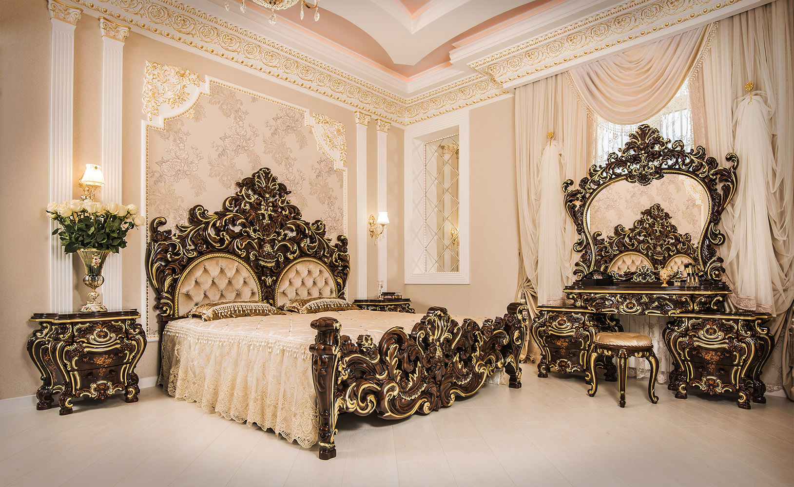 Мебель барокко спальный гарнитур