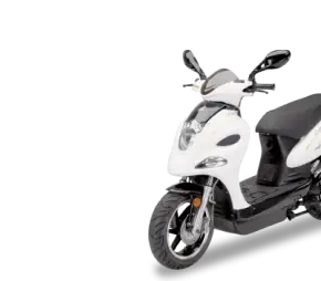 белый мопед до 50 км/ч