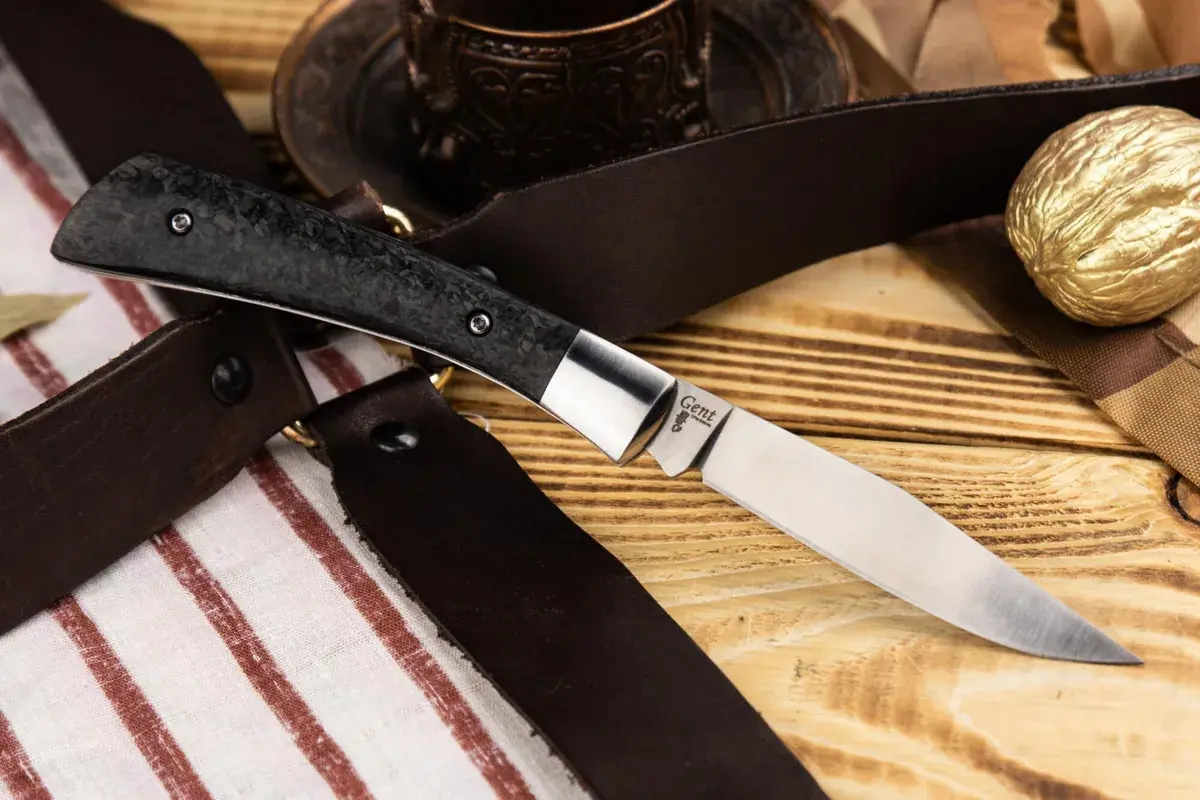 Gent CPM S35VN · Carbon · StoneWash