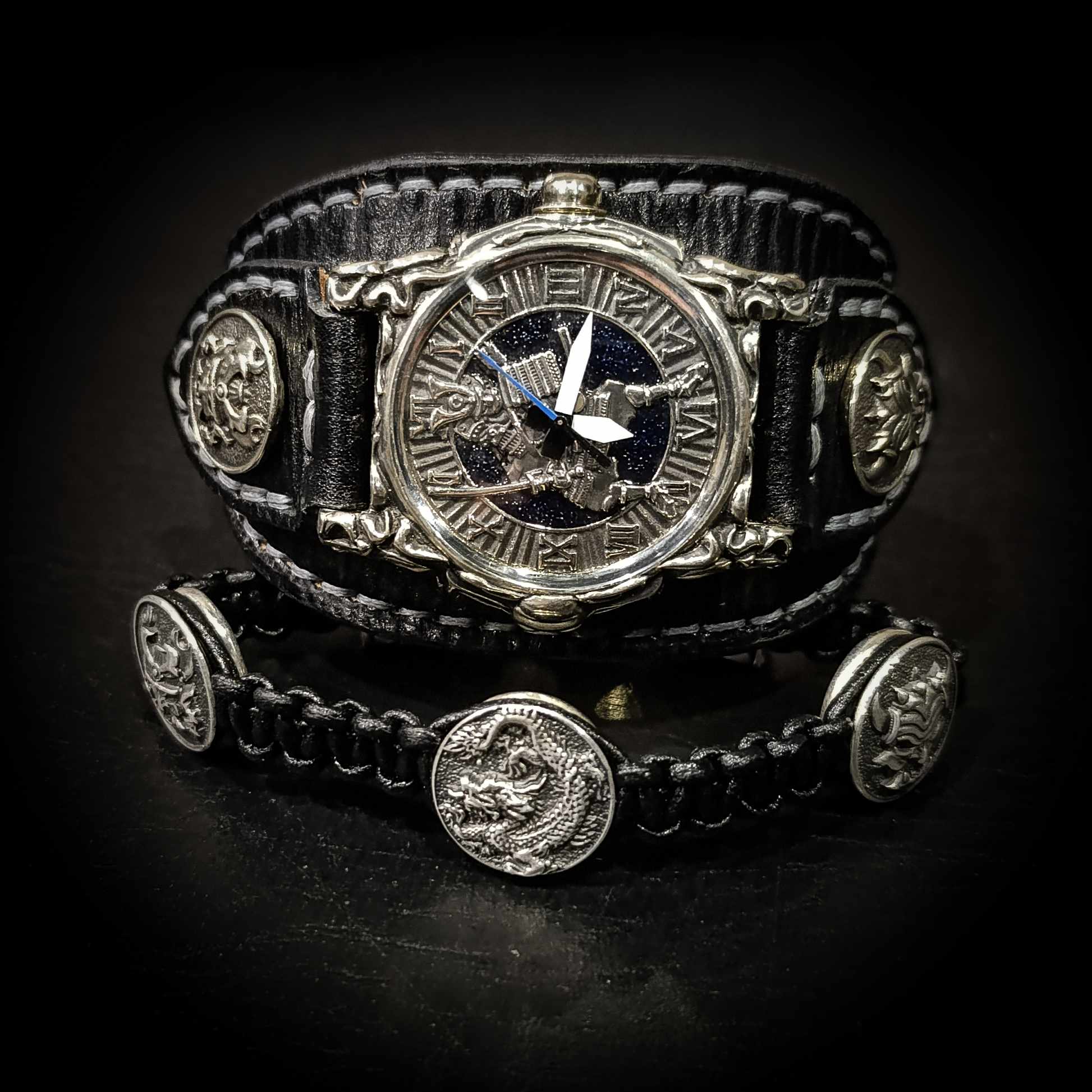 мужской серебряный браслет, массивный браслет, браслет. 