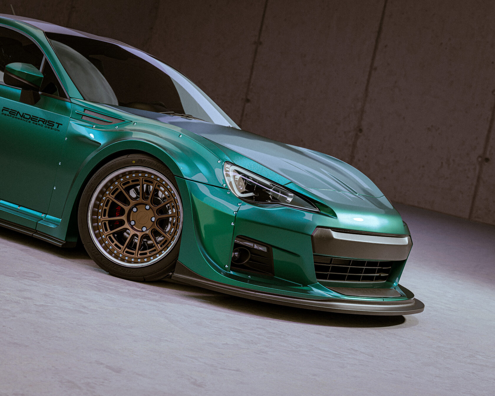 FENDERIST SPEC S fender flares set / WIDE BODY KIT SUBARU BRZ 20112017