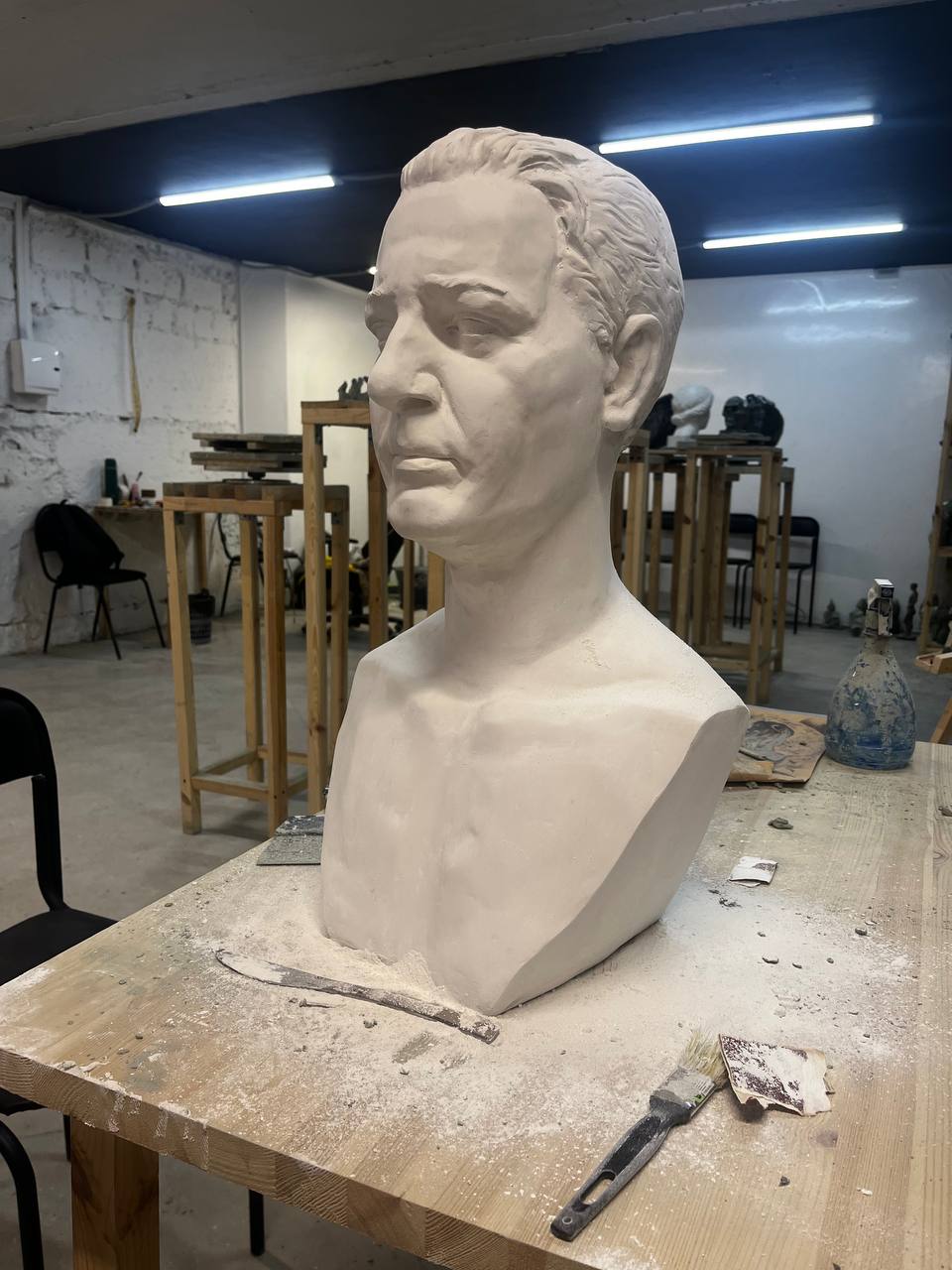 Бюст из гипса на заказ от судии 