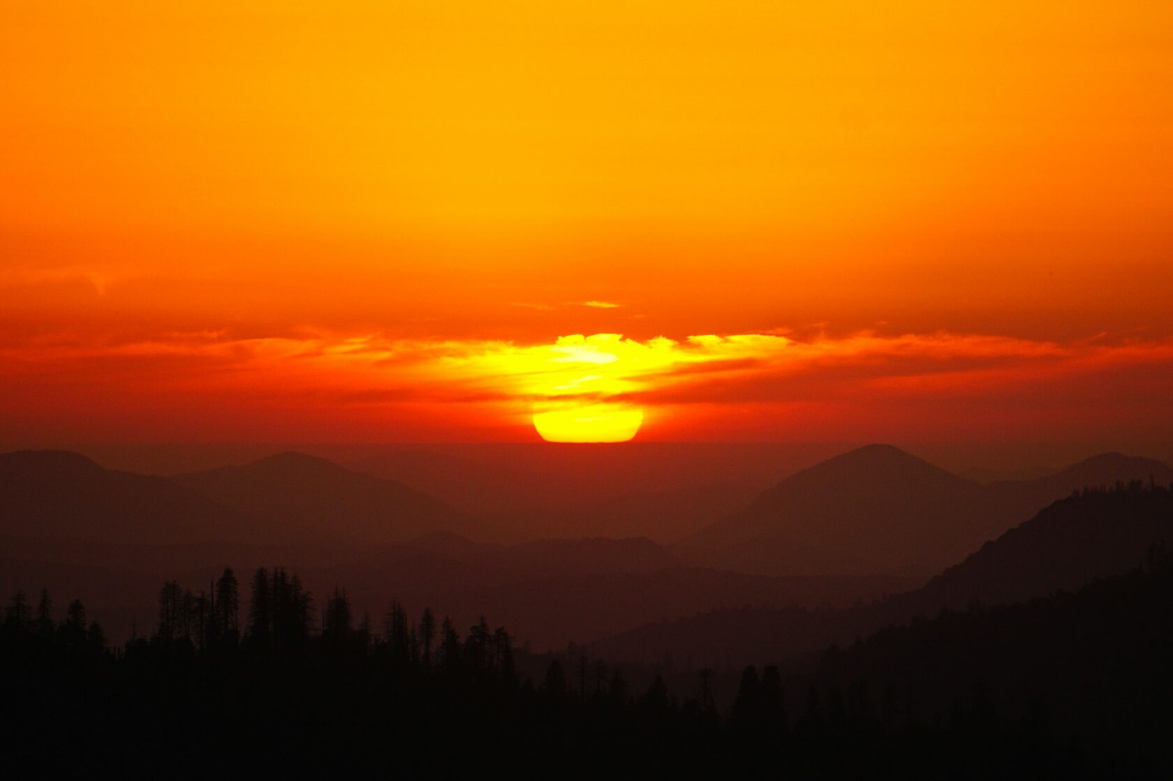 Mountains at golden hour