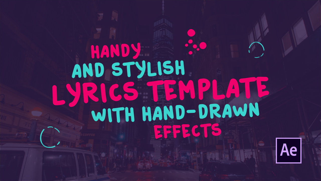 lyric titles after effects template download