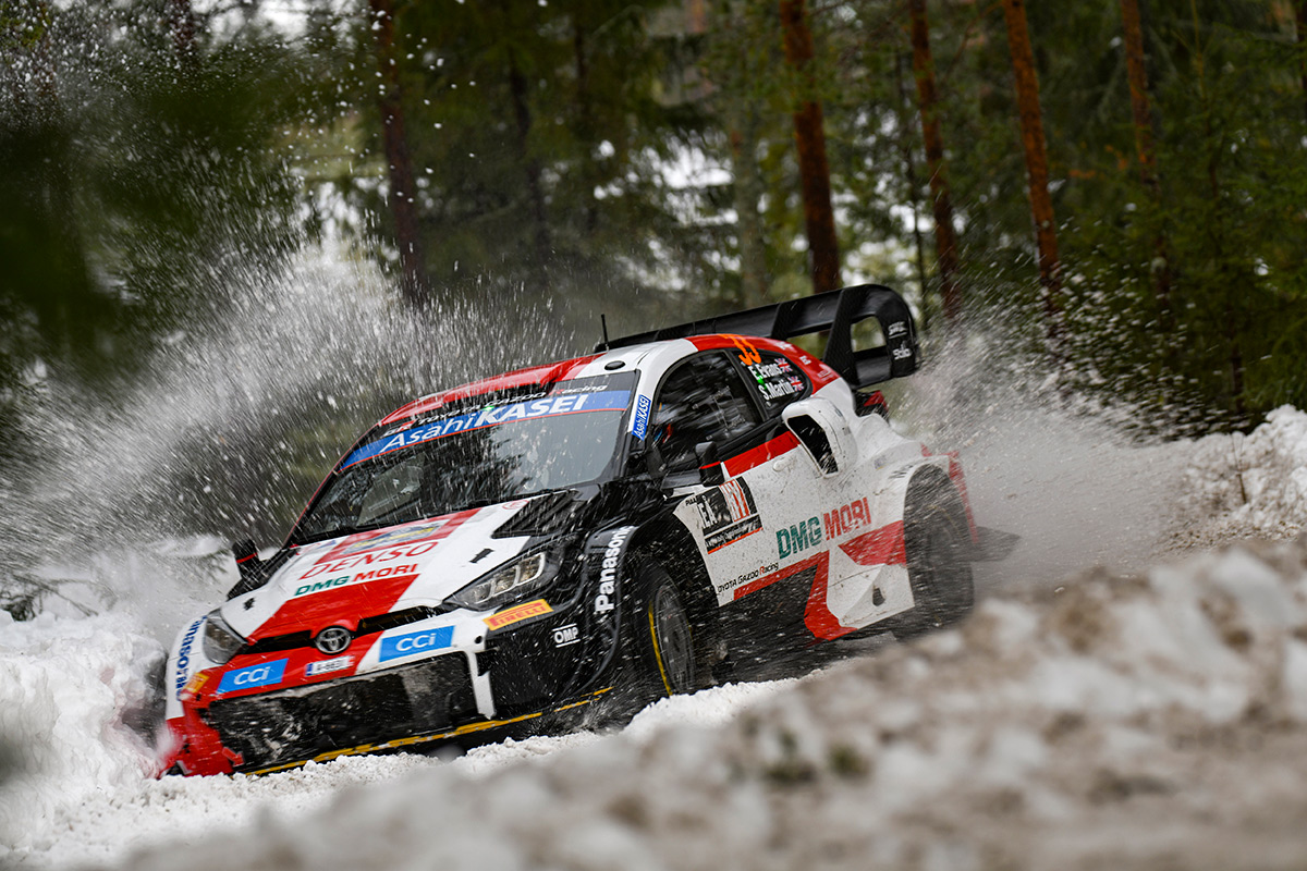 Элфин Эванс и Скотт Мартин, Toyota GR Yaris Rally1, ралли Швеция 2022