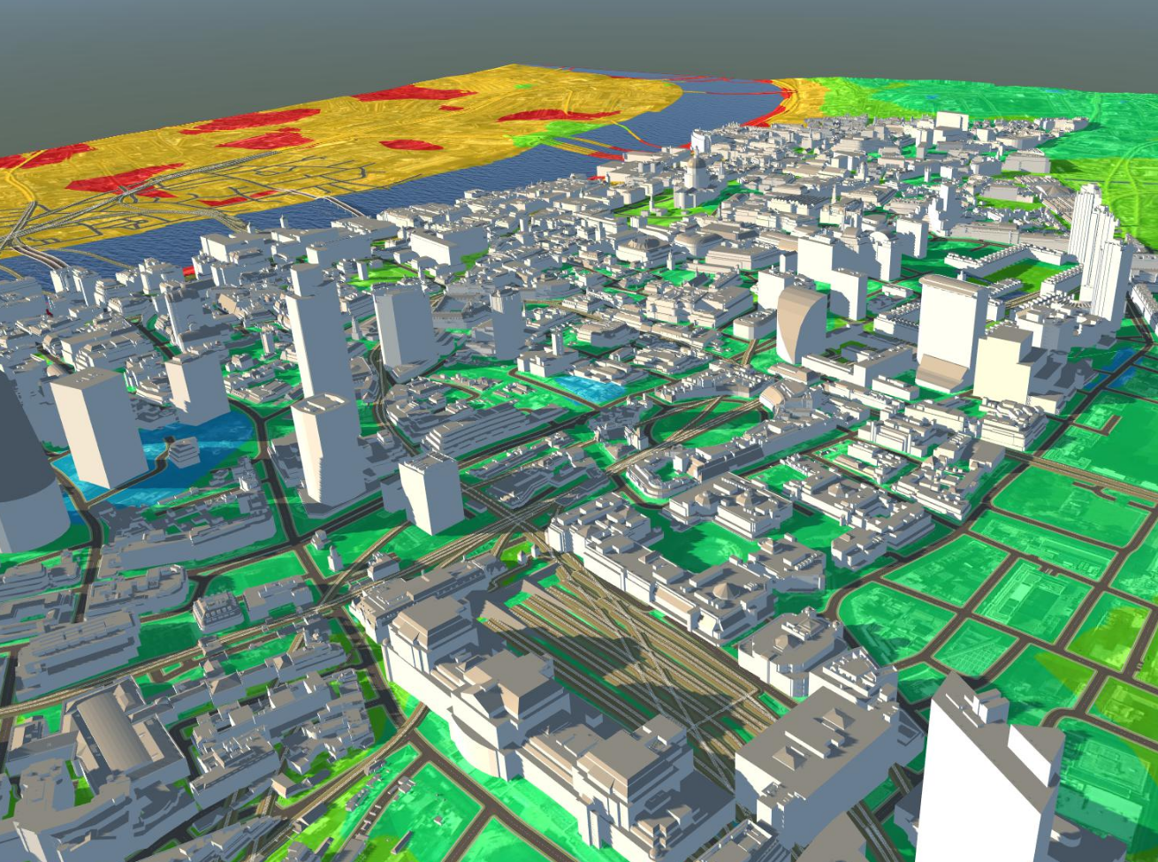 3d карты городов. Аркгис 3д. Цифровая модель города. Трехмерная модель города. 3д ГИС.