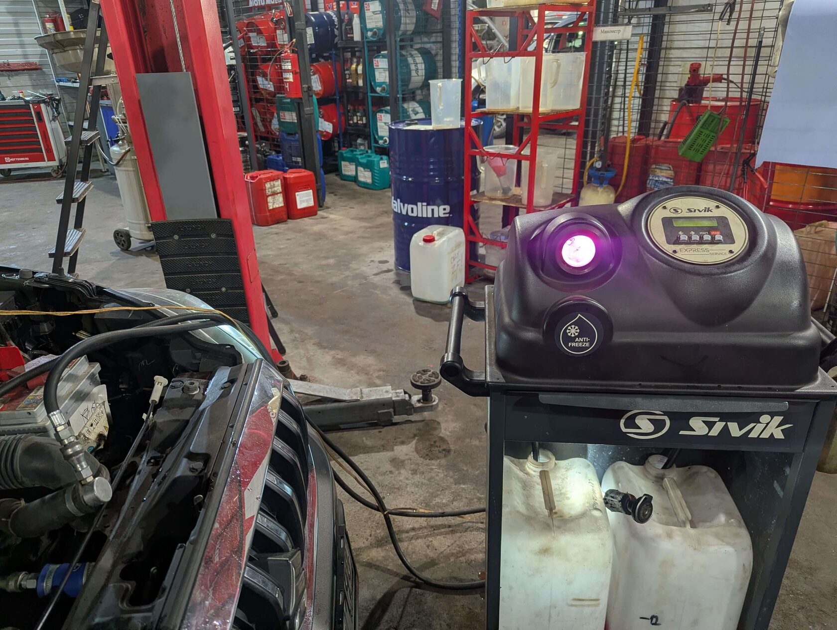 Suzuki SX4 после замены антифриза