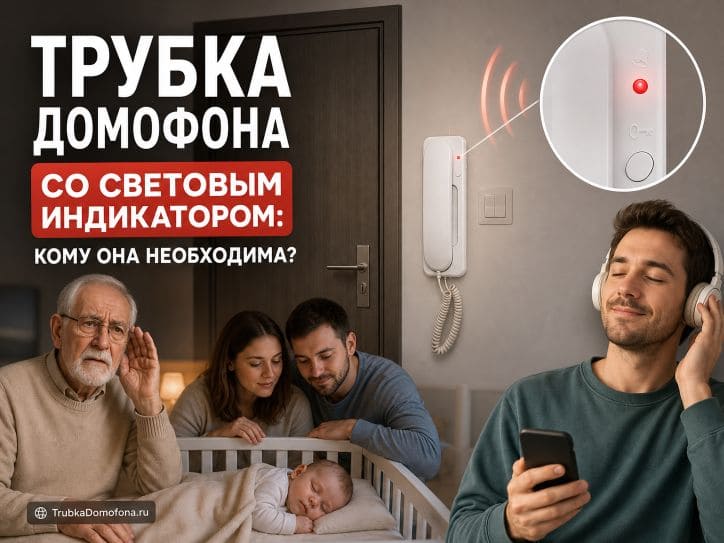 Трубка домофона со световым индикатором: кому она необходима