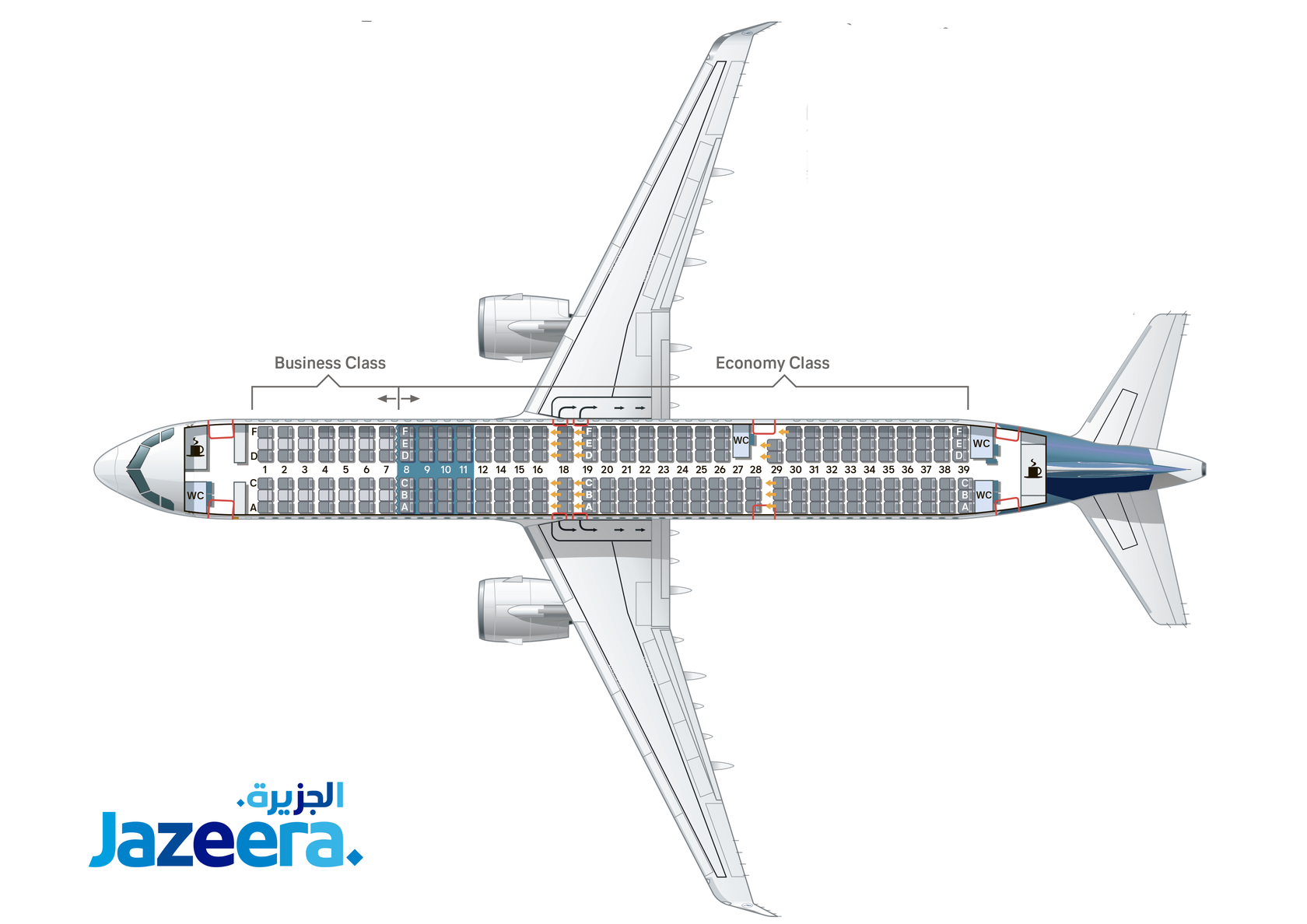 Кувейтская авиакомпания Jazeera Airways.