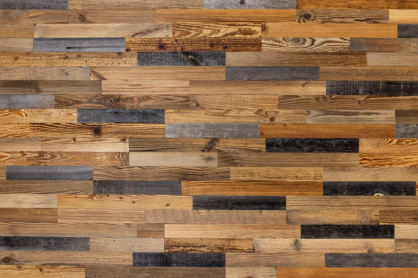 Деревянные стеновые панели серые и коричневые "Rustic" для внутренней ...