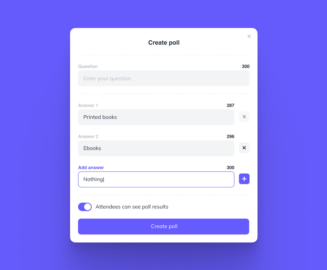 Создание опроса на BrainCert