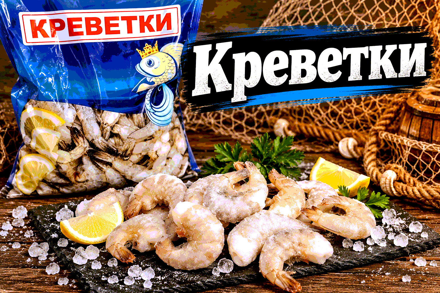 Замороженная рыба и морепродукты