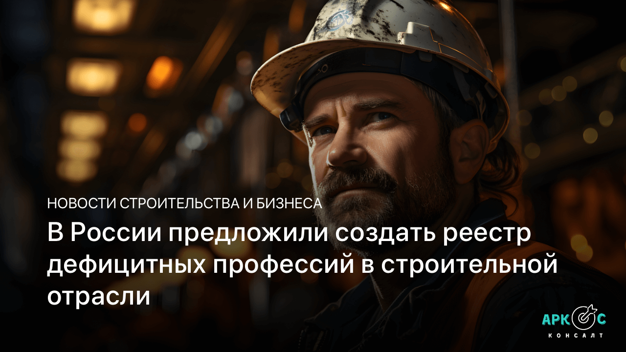 В России предложили создать реестр дефицитных профессий в строительной отрасли.