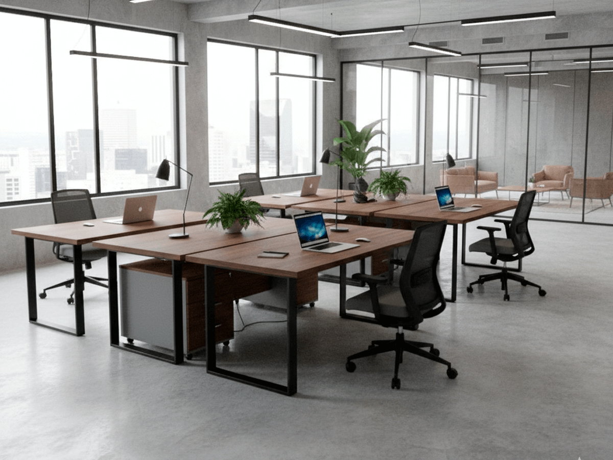 Изготовление партий мебели лофт для коворкингов и бизнес-центров