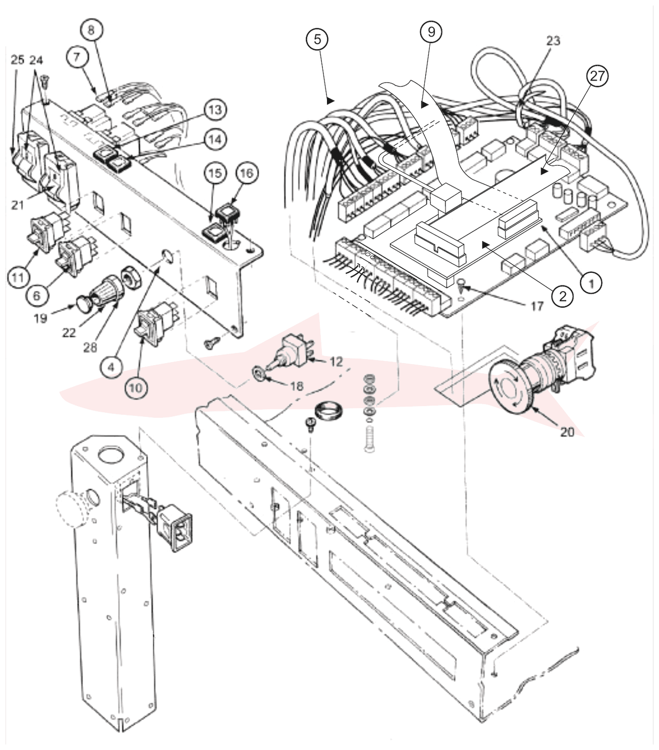 Morgana Documaster 7-05-06 Services 50Hz — Electrics — схема деталей, Вид 1