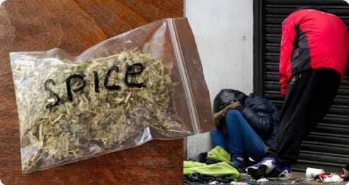 "Курительный наркотик спайс и наркоманы"
