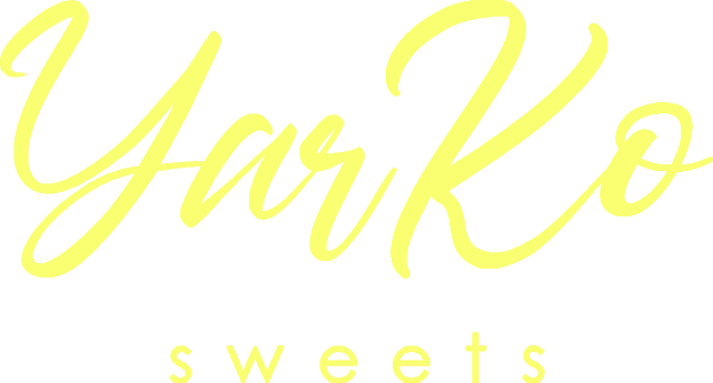 yarko sweets, логотип, желтый, белый, прозрачный