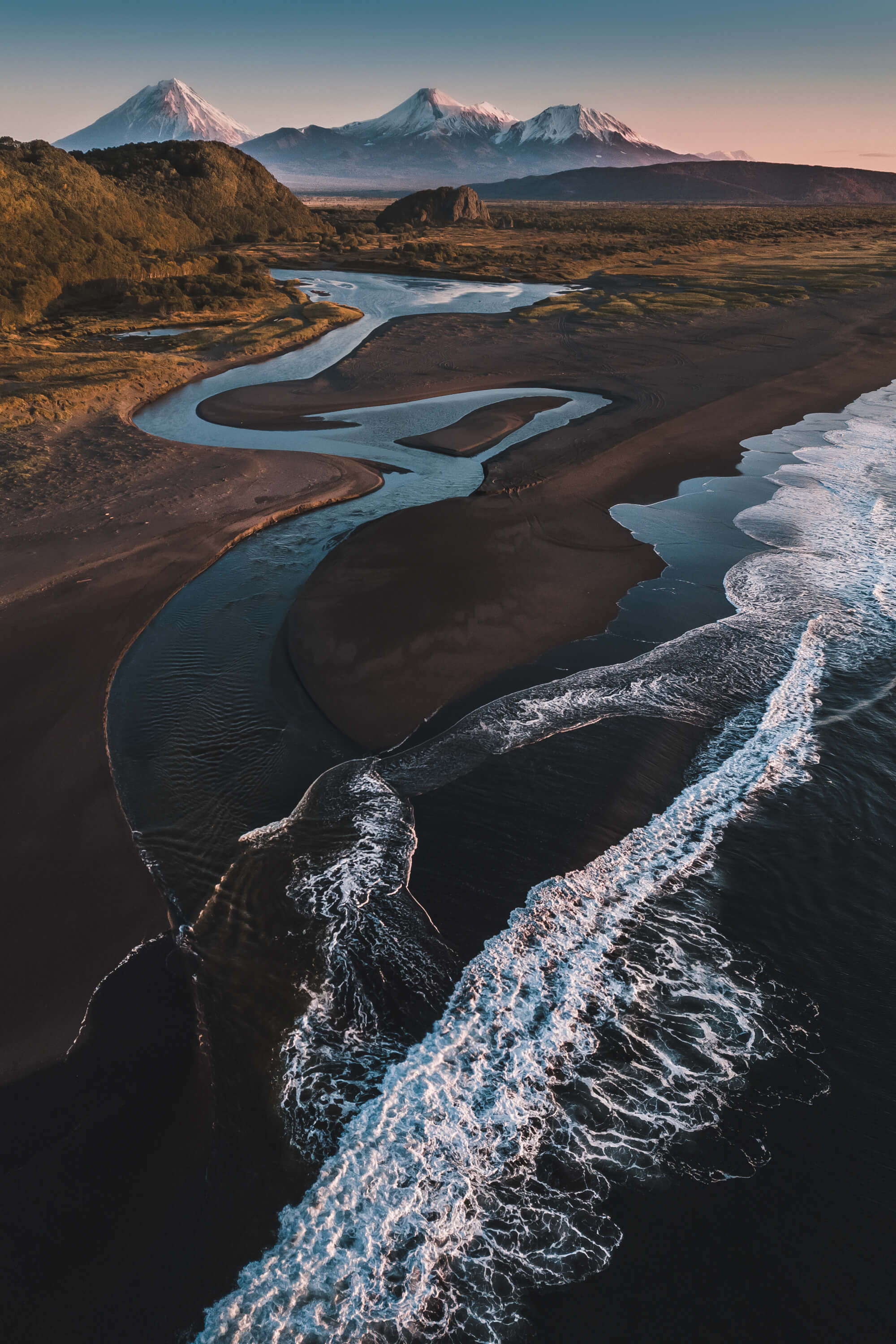 Камчатка тихий океан пляж