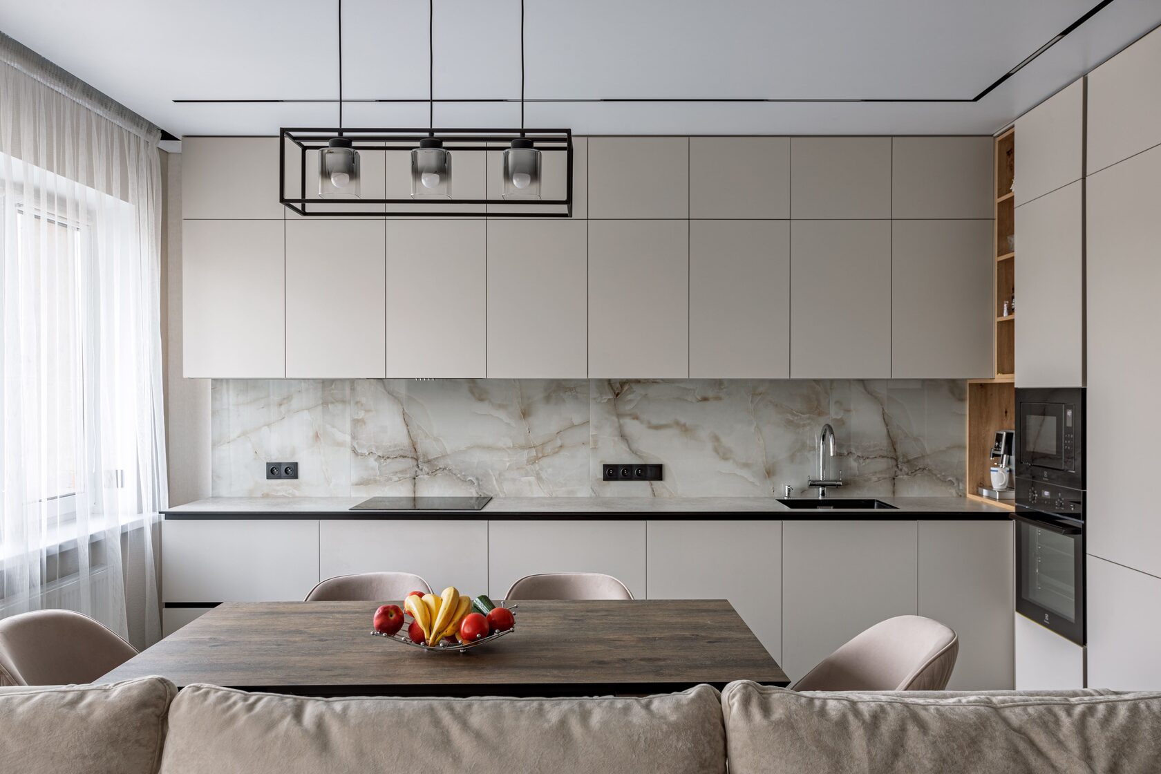 Столешница из компакт плиты HPL для кухни Neuner.