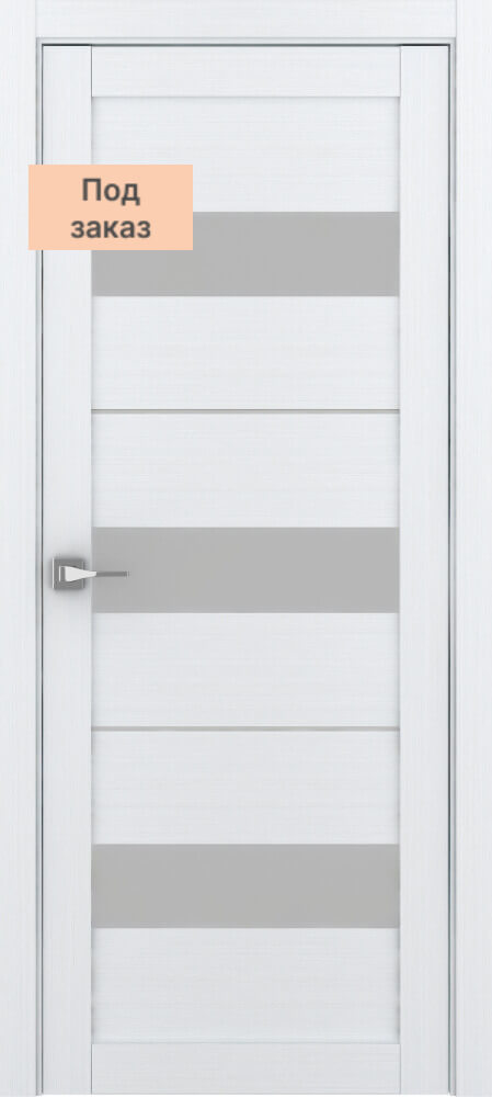Дверь межкомнатная Eco Light 2126 остекленная цвет Велюр Белый