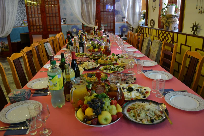 Delhi Darbar a served banquet table