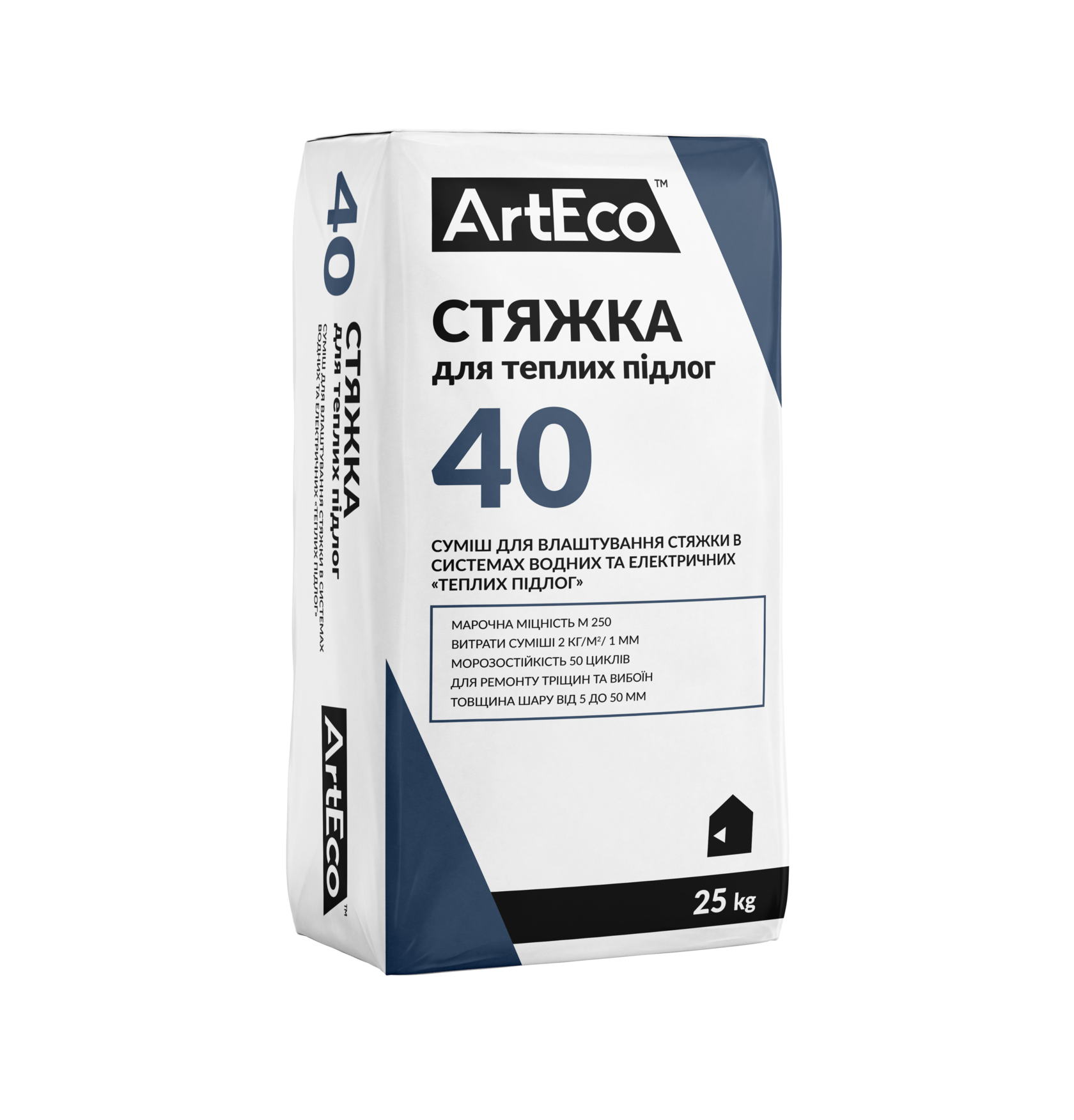 Стяжка для теплих підлог 40