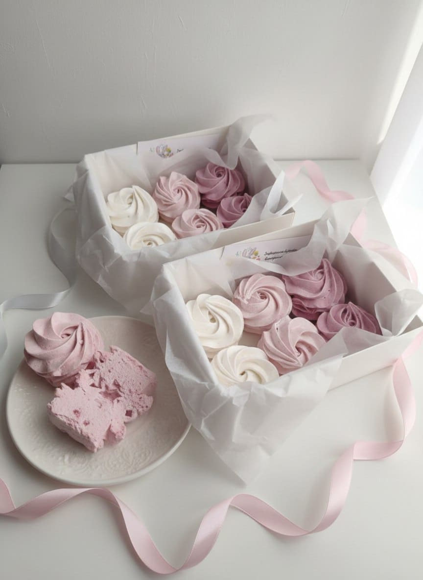 Коробочка завитков из зефира на ваш запрос 1