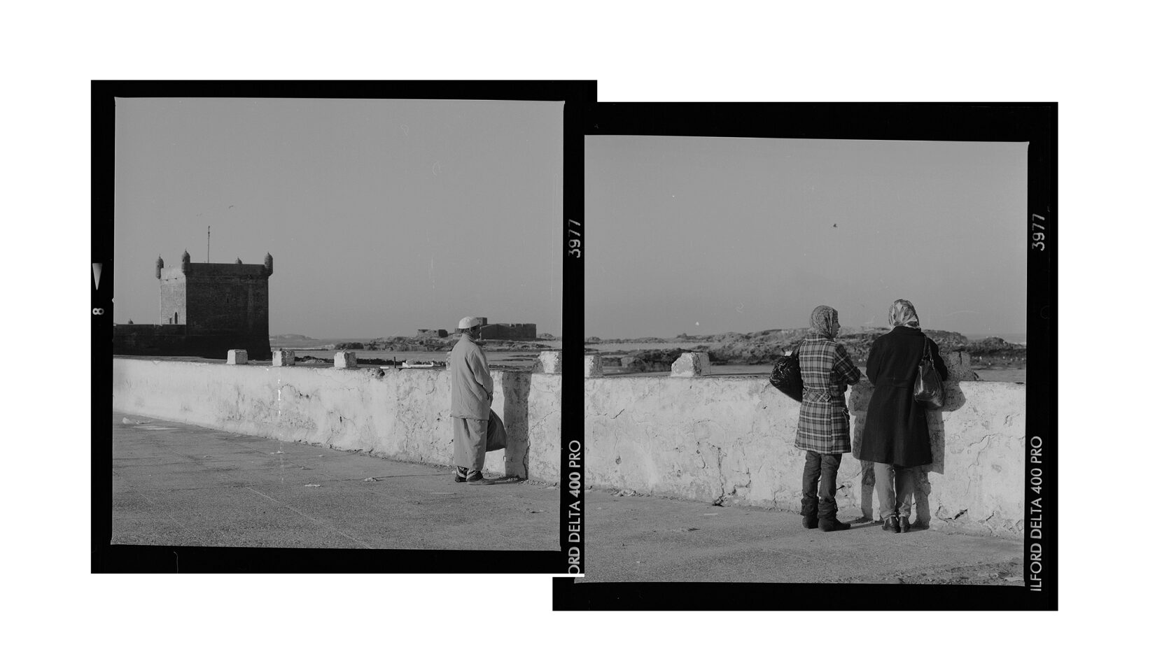 Embankment. Essaouira. Morocco. BW negative 6x6