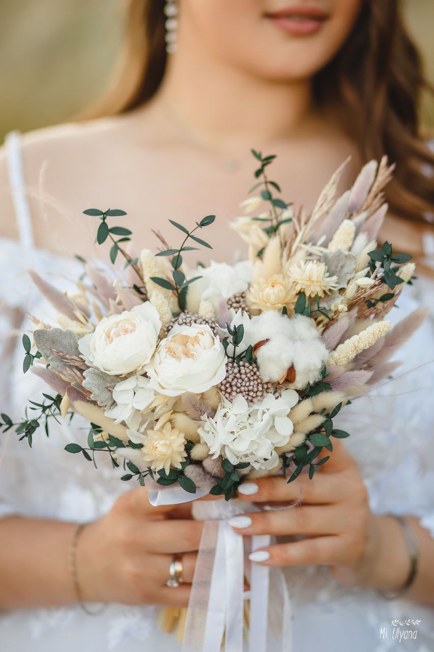 Сухоцветная флористика Краснодар. Свадебные букеты. Обучение