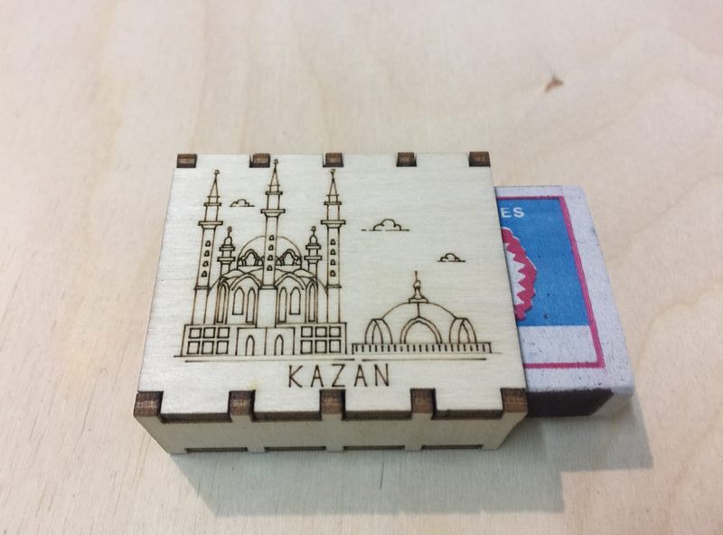 Спички сувенирные на магните города России - Казань