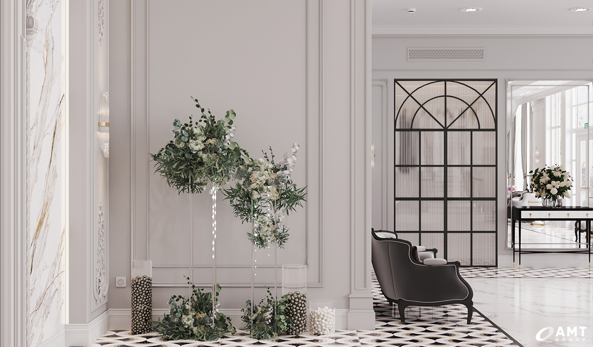 Главный вестибюль дома торжеств Prince Palace