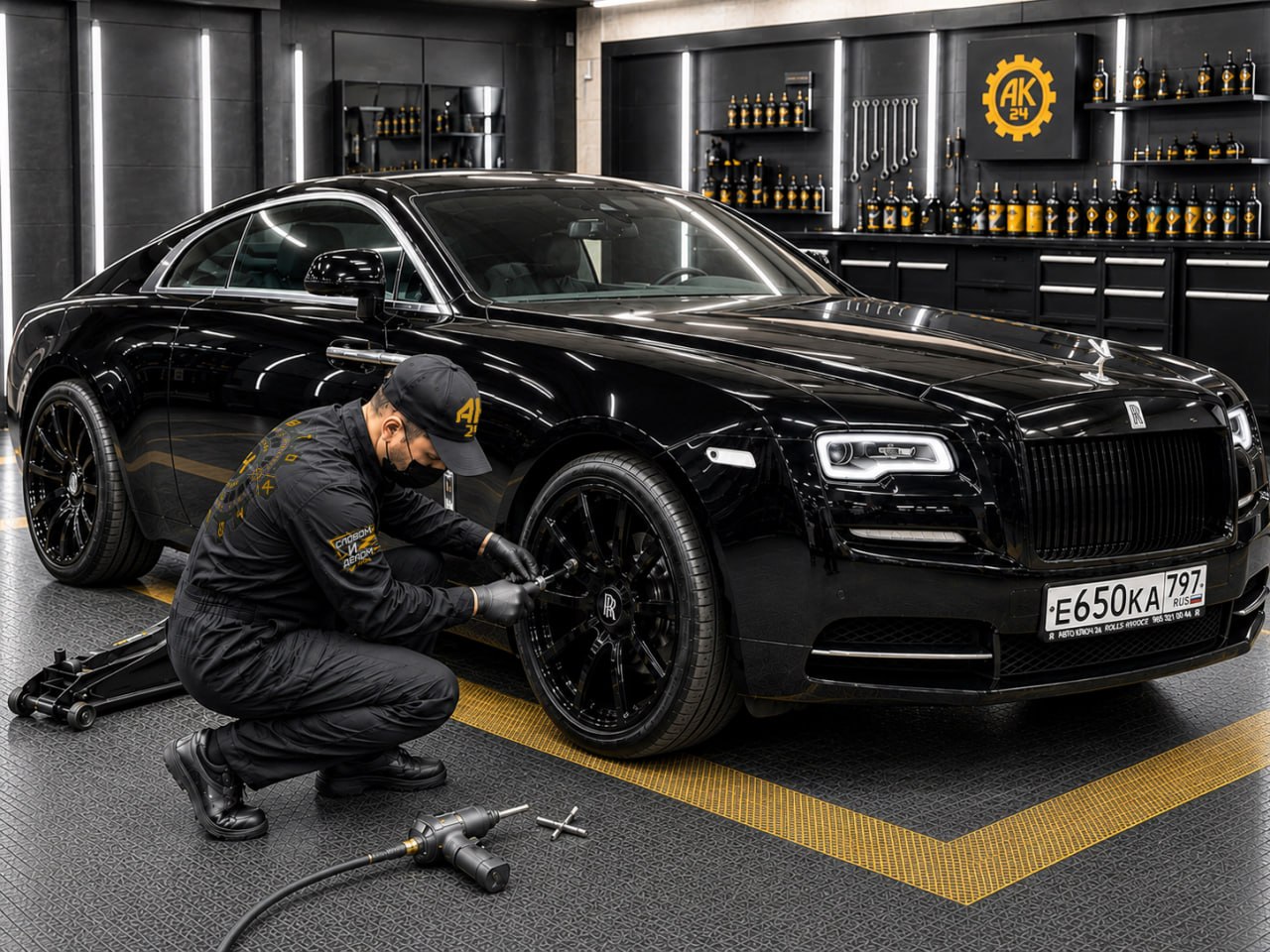 Ремонт колес и шиномонтаж в автосервисе АК24