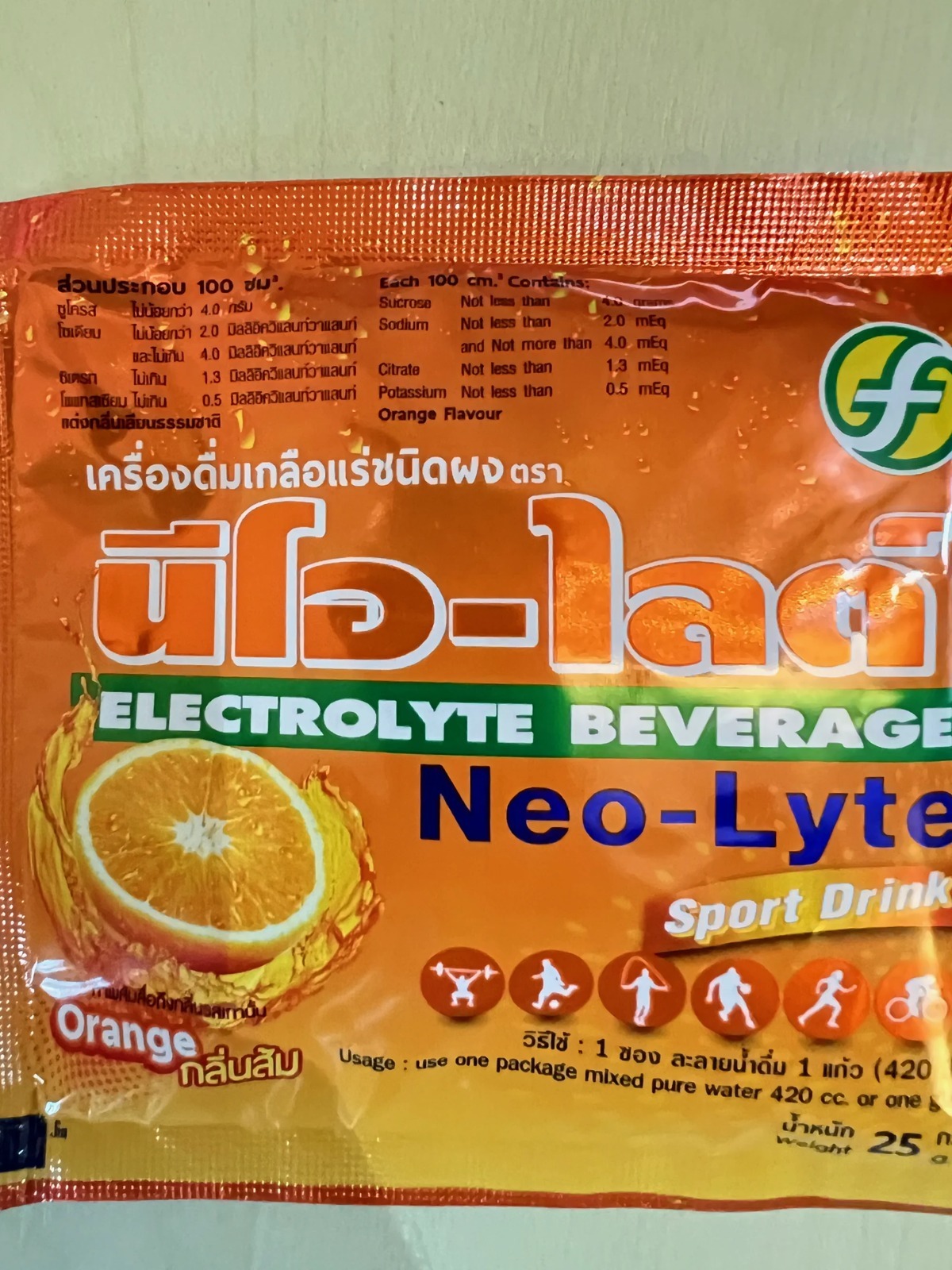Упаковка Neo-Lyte 25 г крупно, этикетка с составом