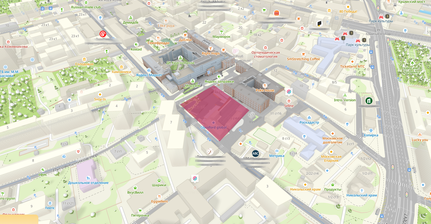 Пятно застройки ЖК Льва Толстого, 14