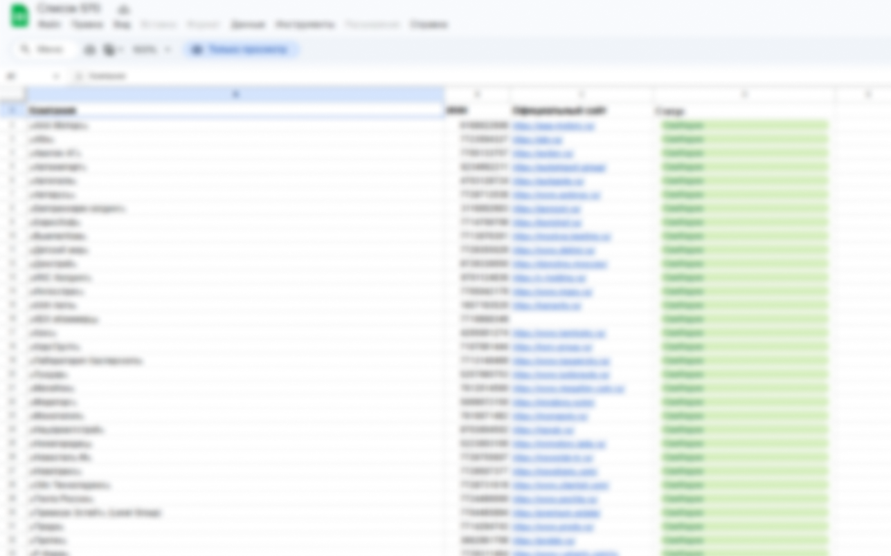 База компаний