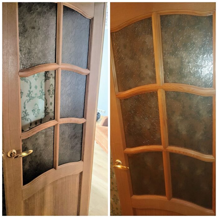 Срочная замена стекла в межкомнатной двери, вставка стекла в дверь