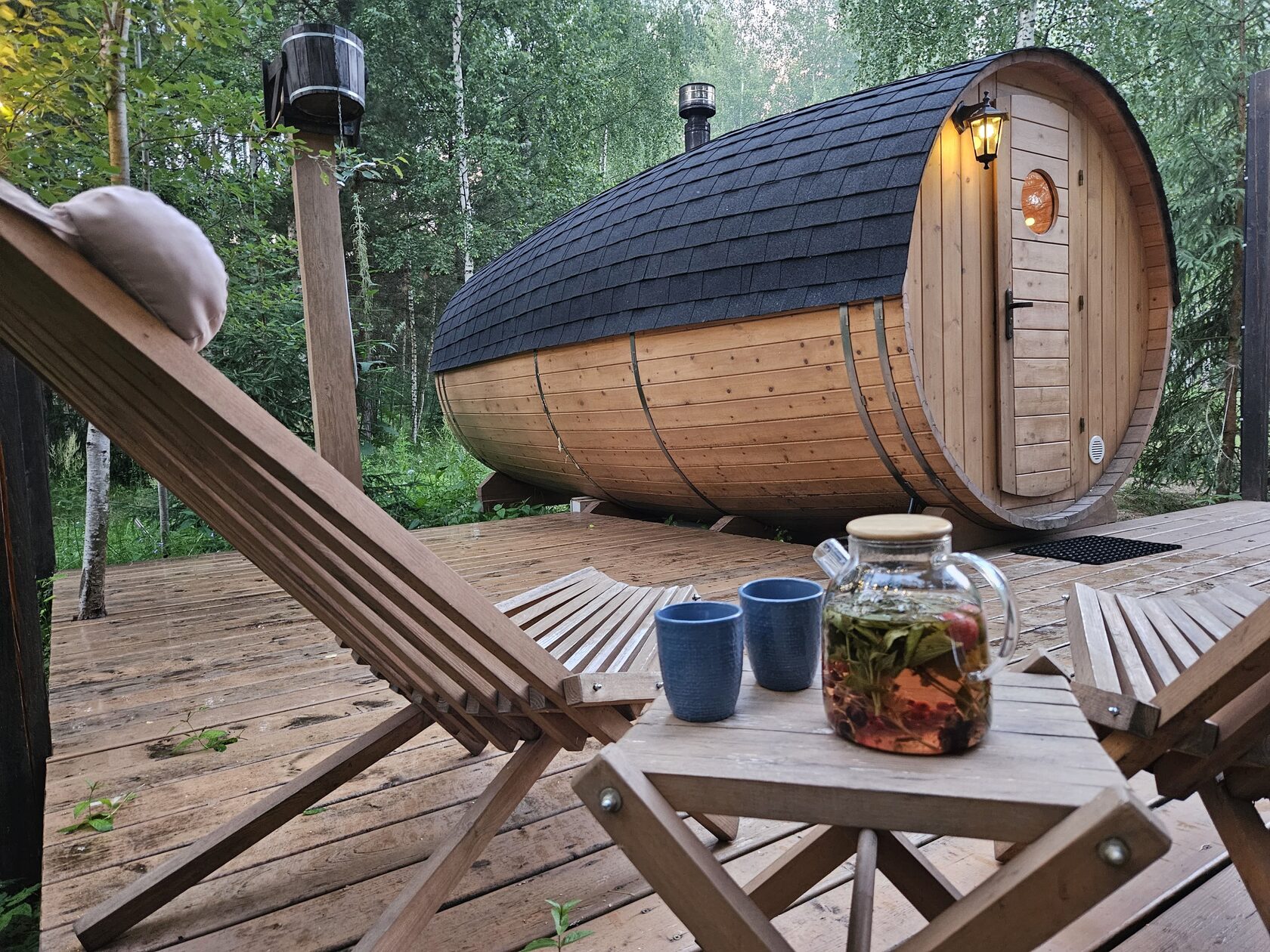 A-Frame в глэмпинг «Под кронами» в Подмосковье