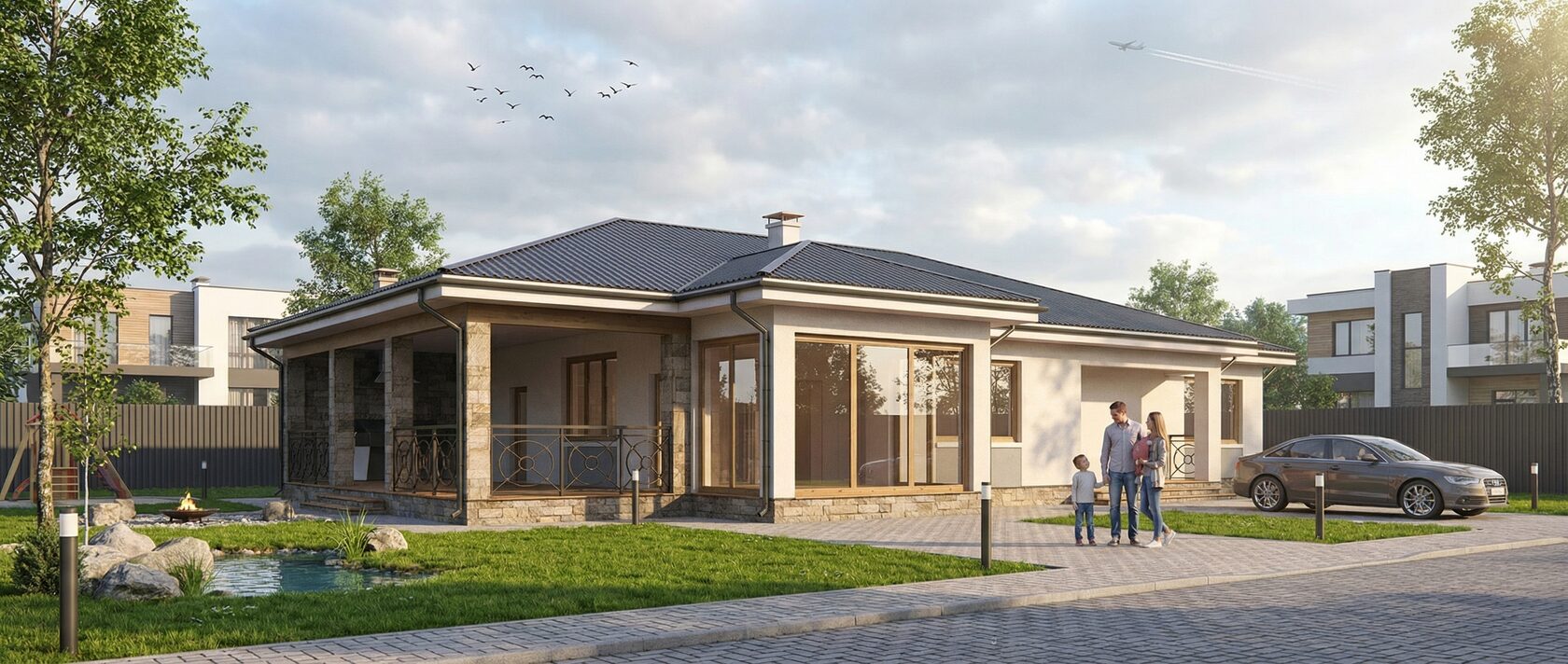 Современный загородный дом