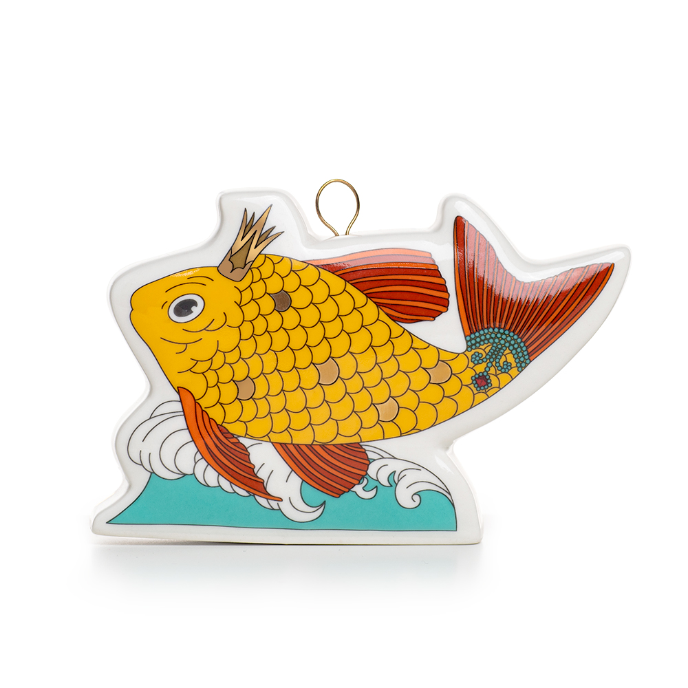 Елочная игрушка Золотая Рыбка 7*8 см, подвеска (Katherine’s Collection)