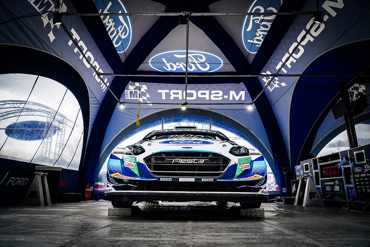 Автомобиль Ford Fiesta WRC, ралли Монте-Карло 2021