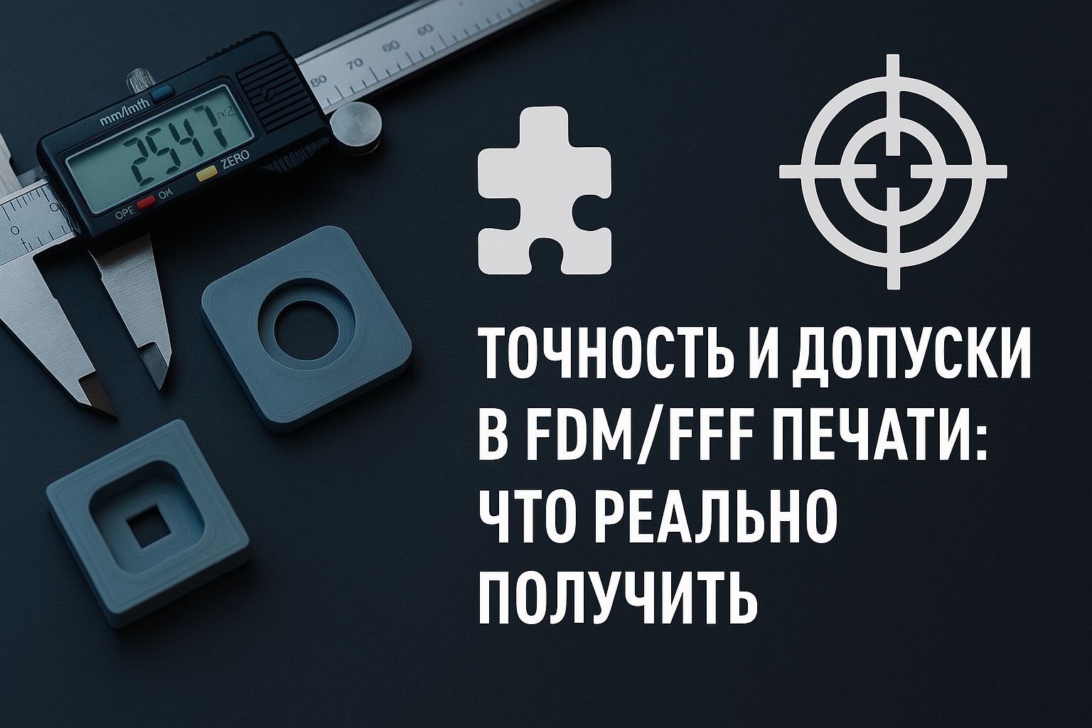 Точность и допуски в FDM/FFF печати: что реально получить