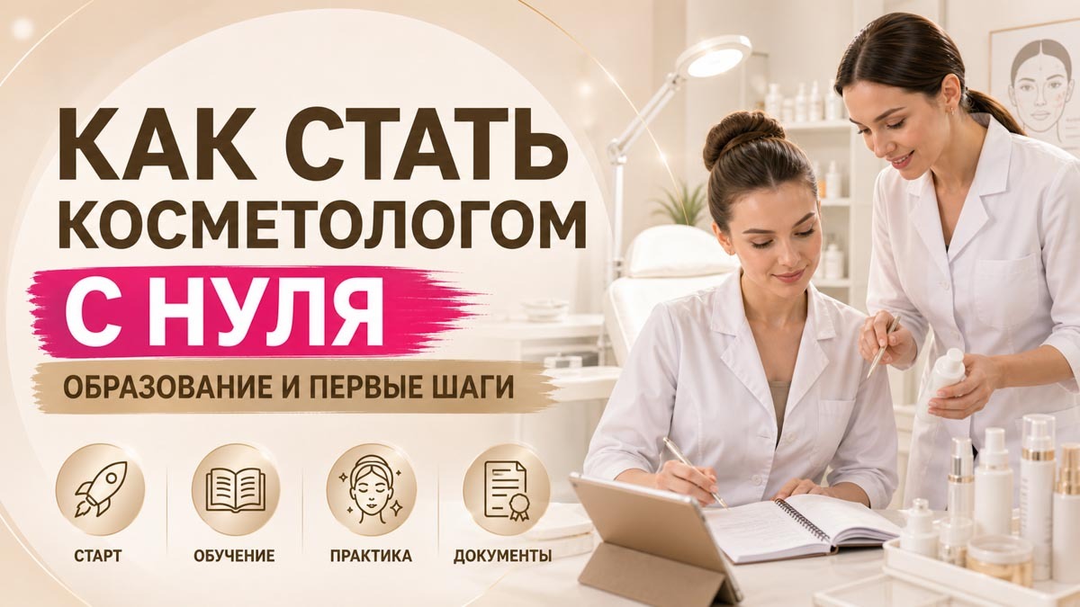 Как стать косметологом с нуля: какое образование нужно и с чего начать