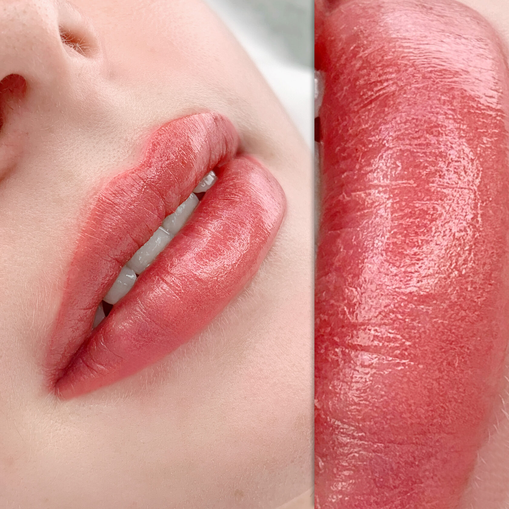 Татуаж губ в технике заполнения с эффектом помады ❤️ KRAMER PMU STUDIO
