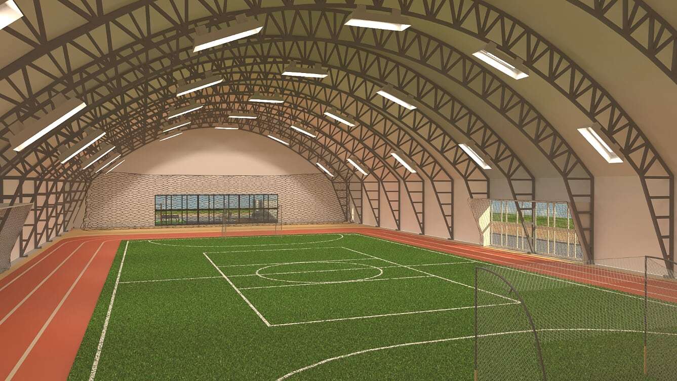 Конструкция спортивного зала